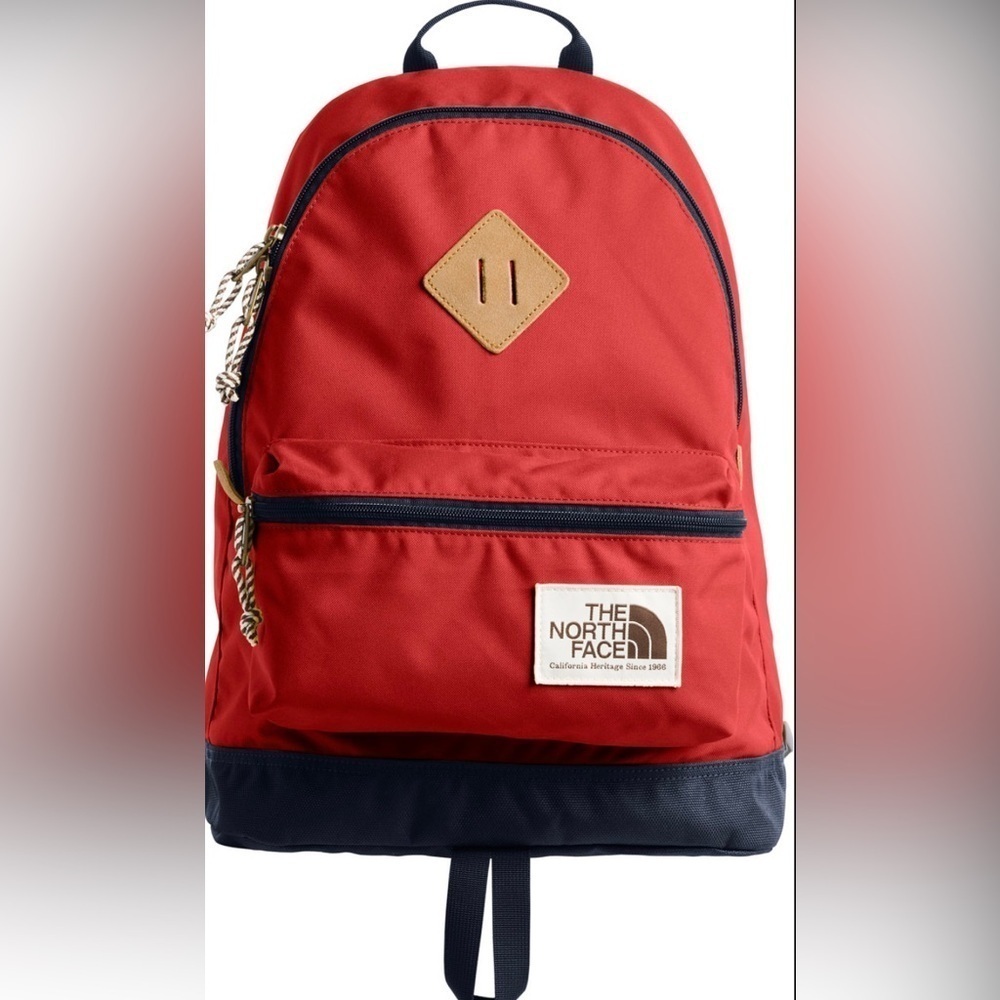 North face kids bag orange and gray